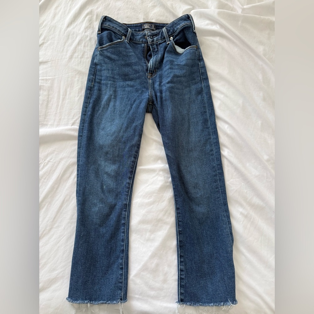 Abercrombie & Fitch Blue Ankle Jeans